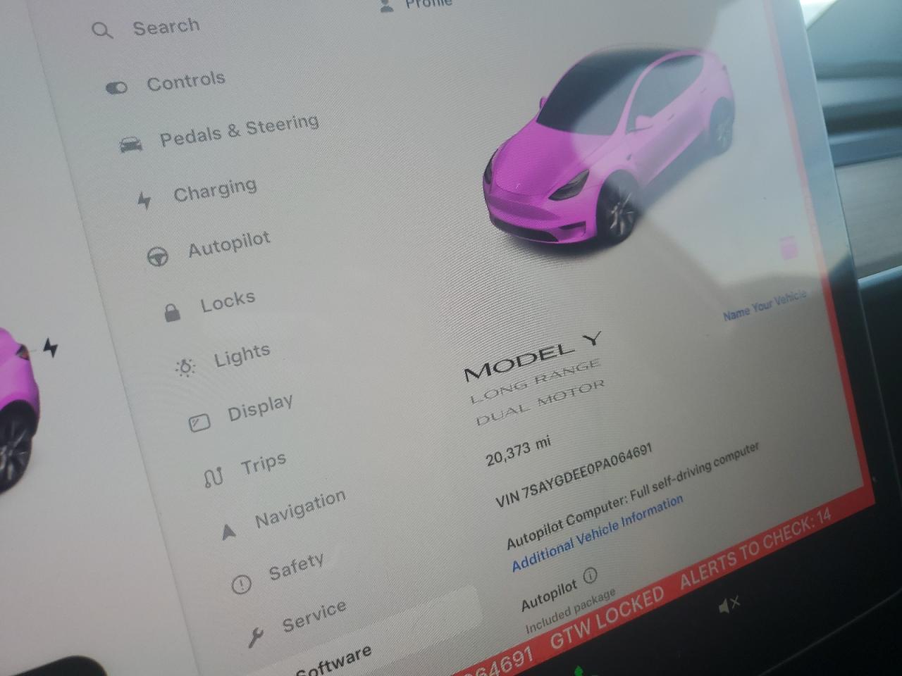 2023 TESLA MODEL Y  VIN:7SAYGDEE0PA064691