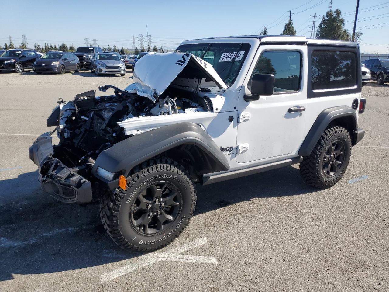 2023 JEEP WRANGLER SPORT VIN:1C4HJXAG5PW531142