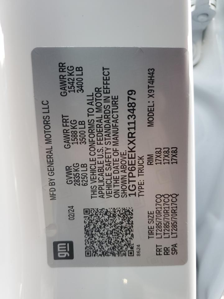 2024 GMC CANYON AT4X VIN:1GTP6EEKXR1134879
