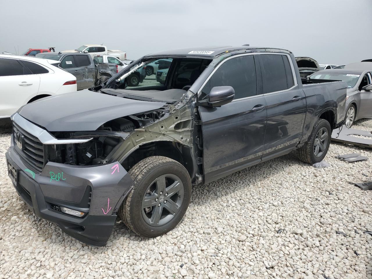 2023 HONDA RIDGELINE RTL VIN:5FPYK3F5XPB025508