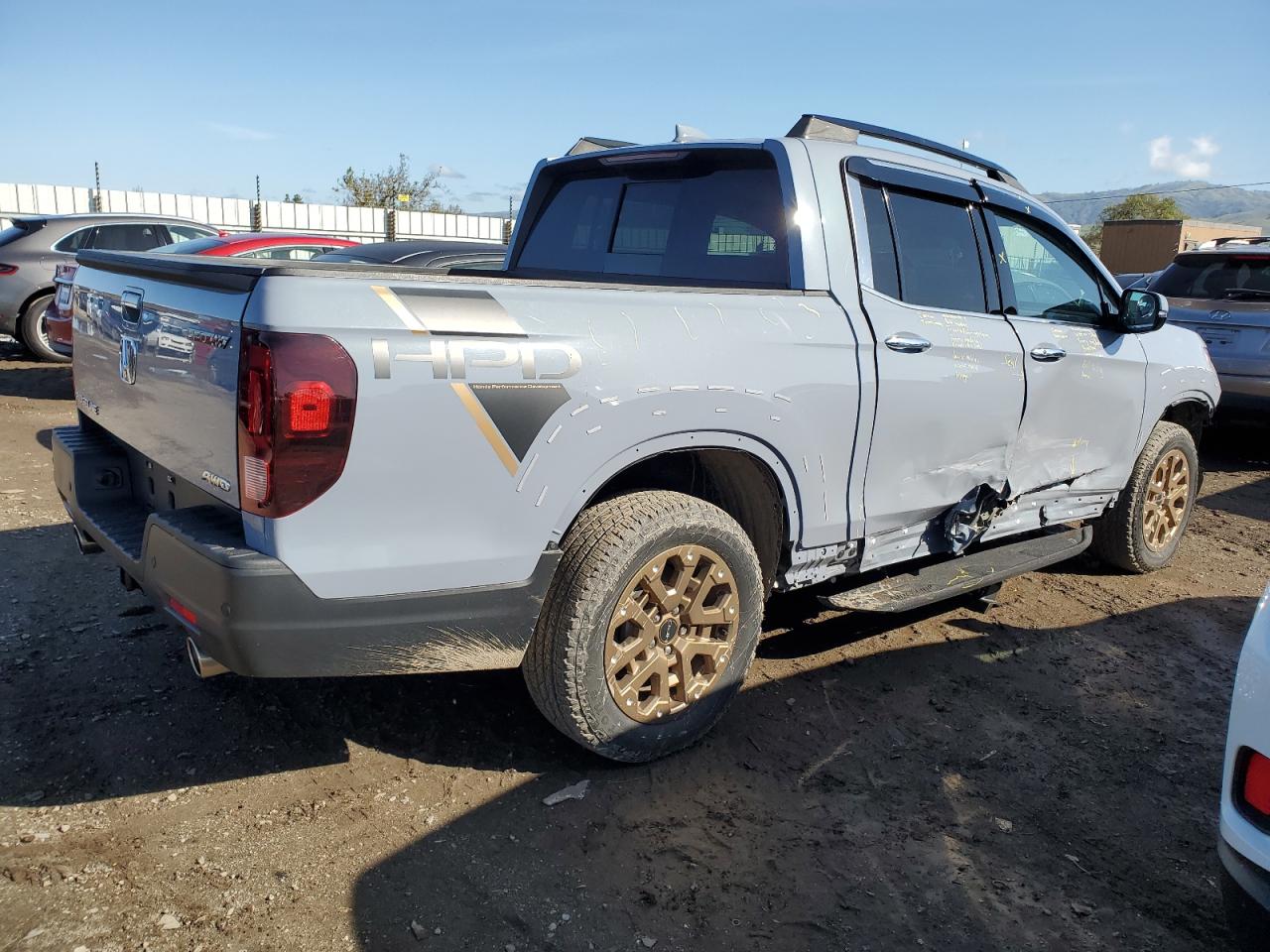 2023 HONDA RIDGELINE RTL-E VIN:5FPYK3F79PB001508