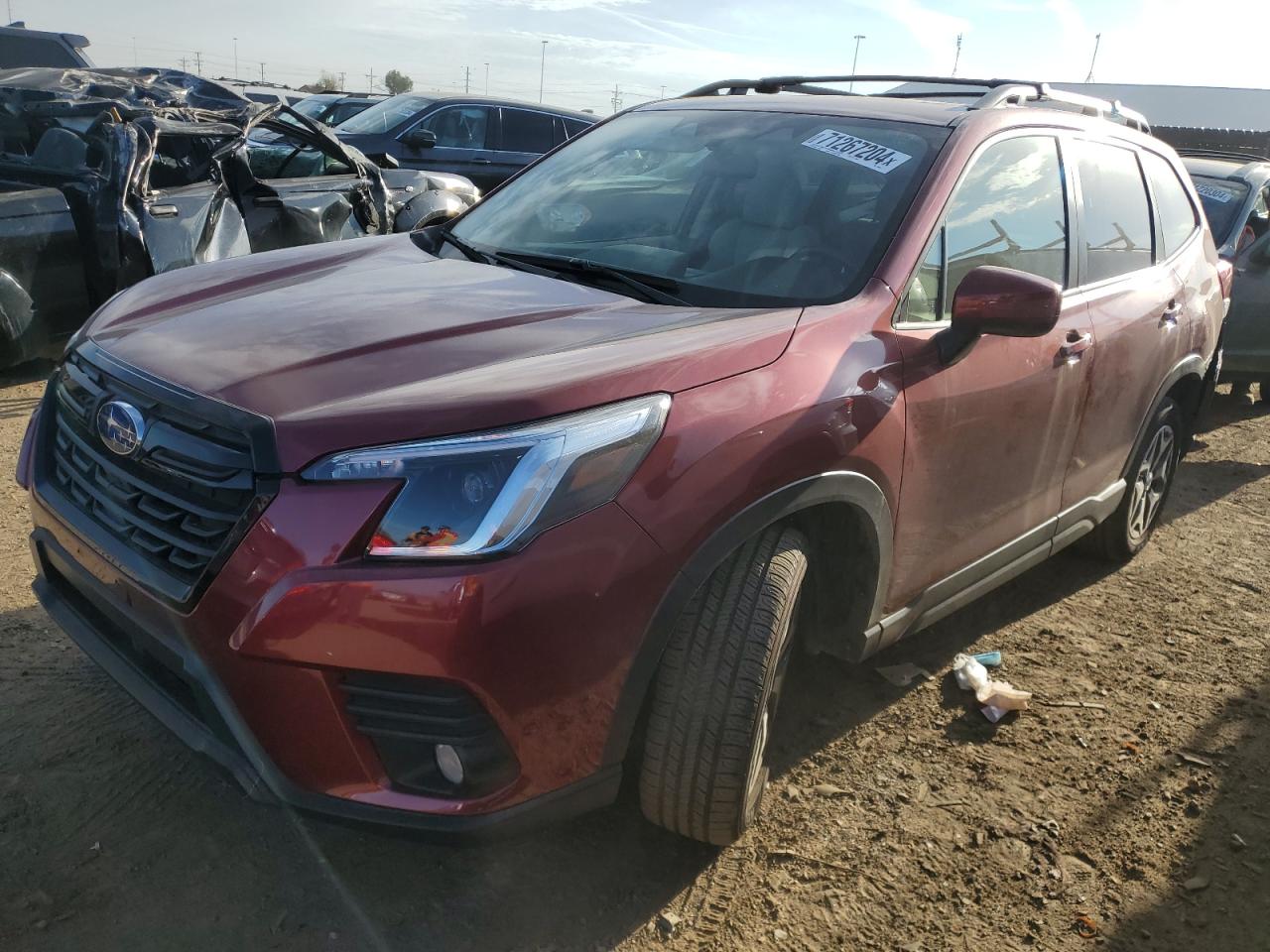 2022 SUBARU FORESTER PREMIUM VIN:JF2SKAECXNH483907