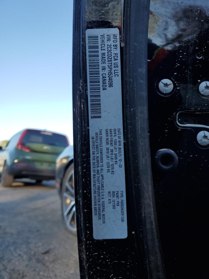 2023 DODGE CHALLENGER R/T VIN:2C3CDZBT5PH504096