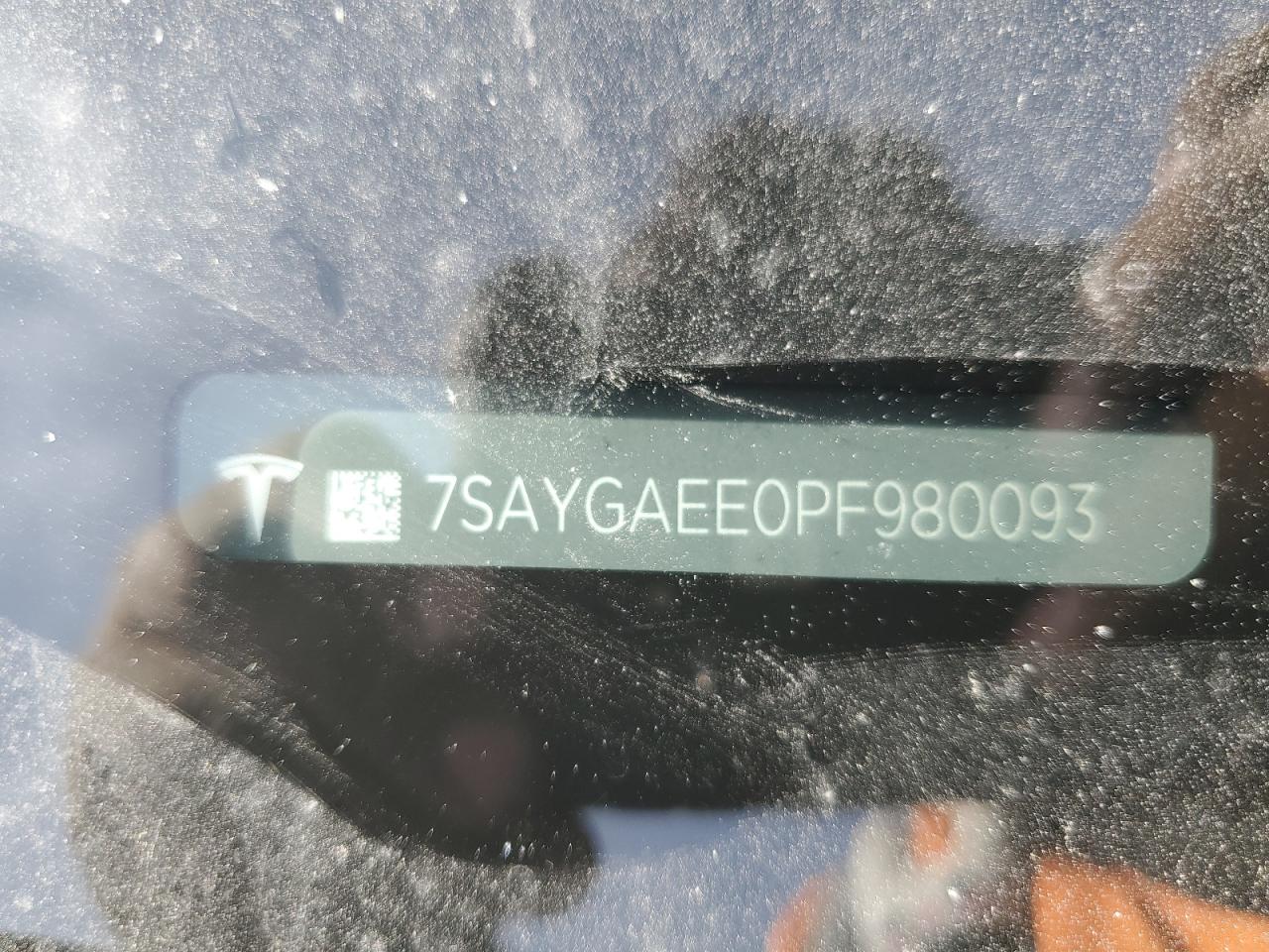 2023 TESLA MODEL Y  VIN:7SAYGAEE0PF980093