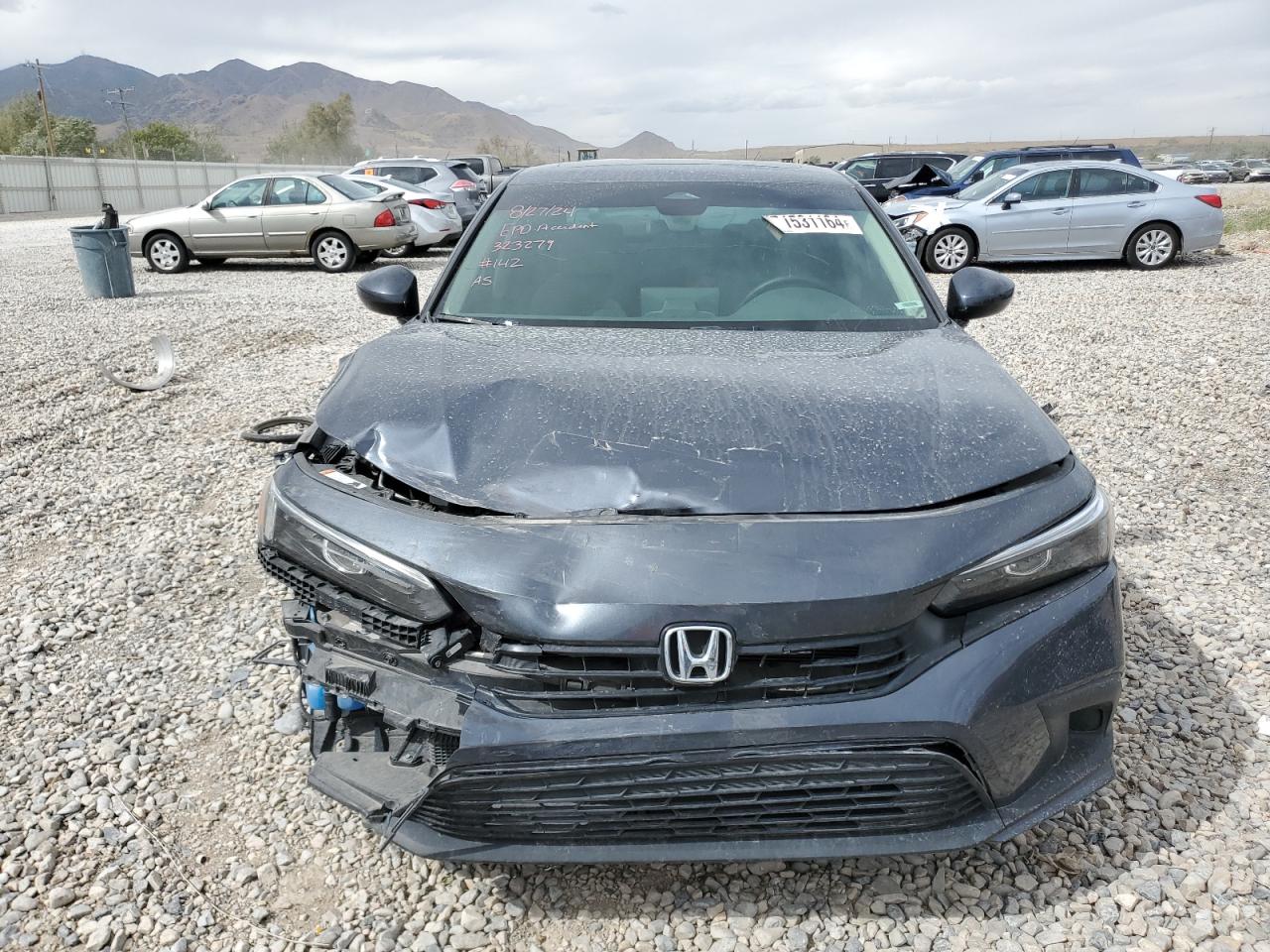 2022 HONDA CIVIC EX VIN:2HGFE1F72NH323279