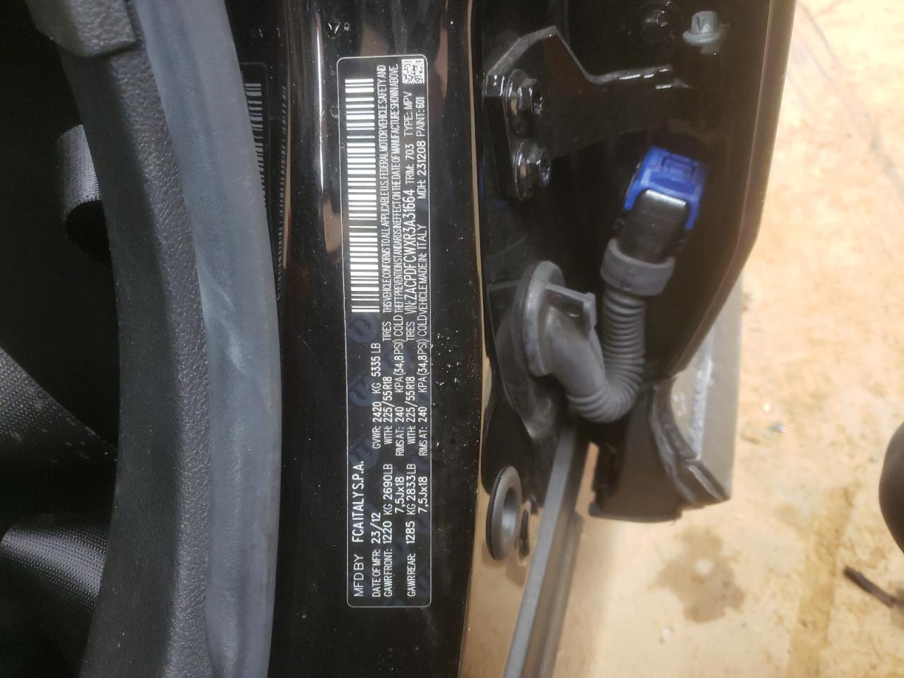 2024 DODGE HORNET R/T VIN:ZACPDFCWXR3A31664