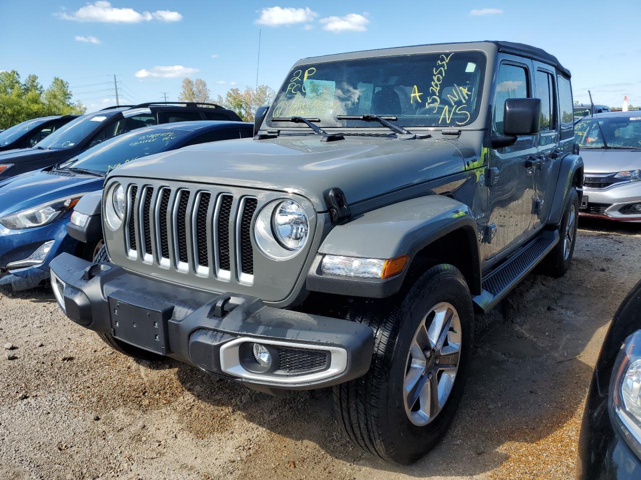 2022 JEEP WRANGLER UNLIMITED SAHARA VIN:1C4HJXEG5NW174021