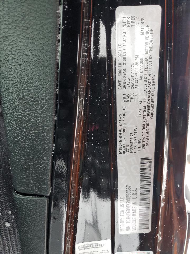 2023 JEEP WRANGLER SPORT VIN:1C4HJXDMXPW596537