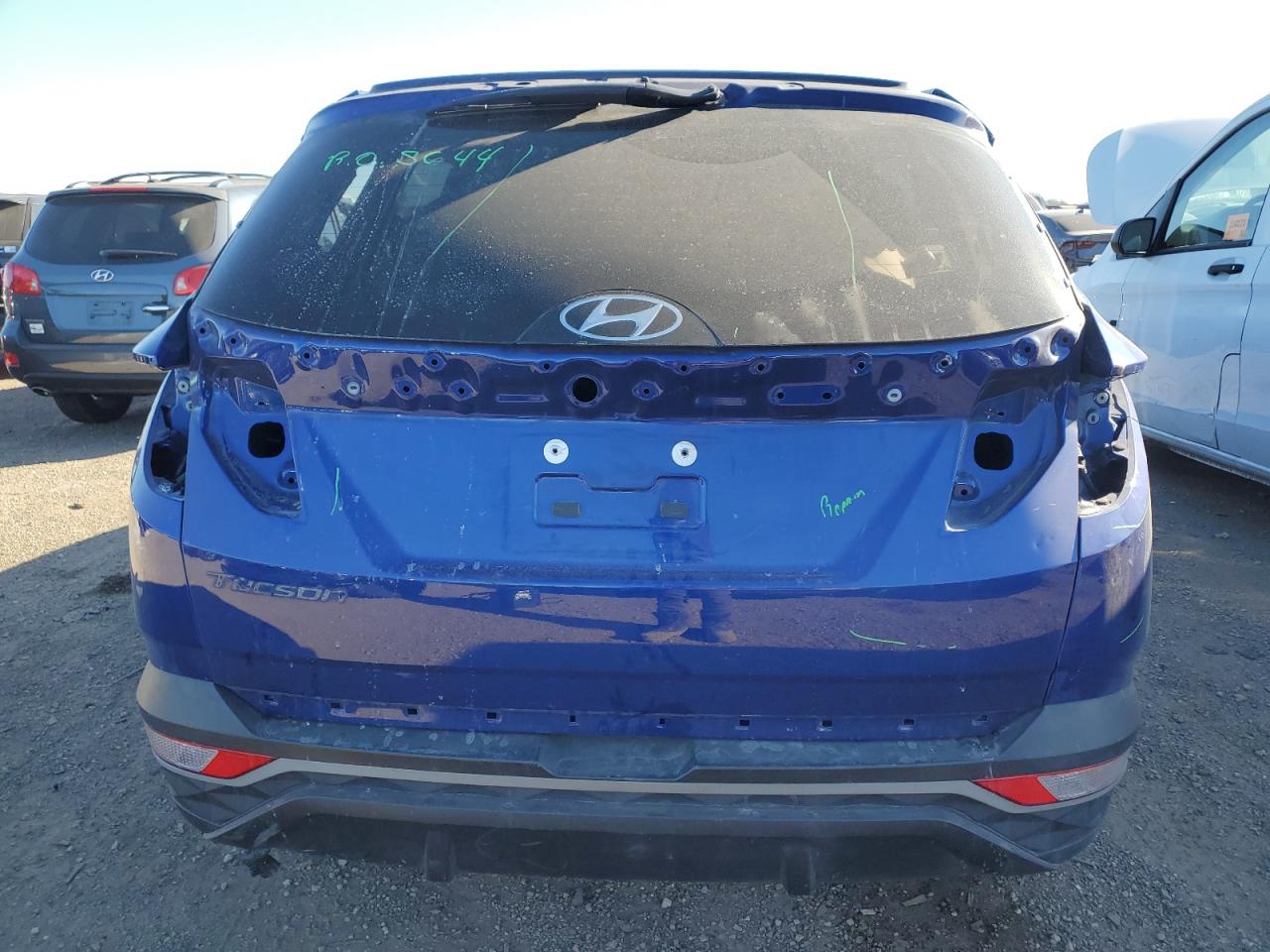 2022 HYUNDAI TUCSON SEL VIN:5NMJF3AE3NH035329