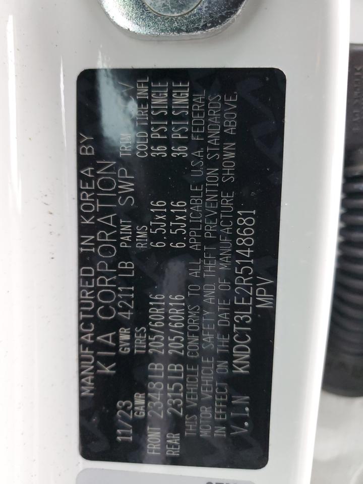 2024 KIA NIRO SX VIN:KNDCT3LE2R5148681