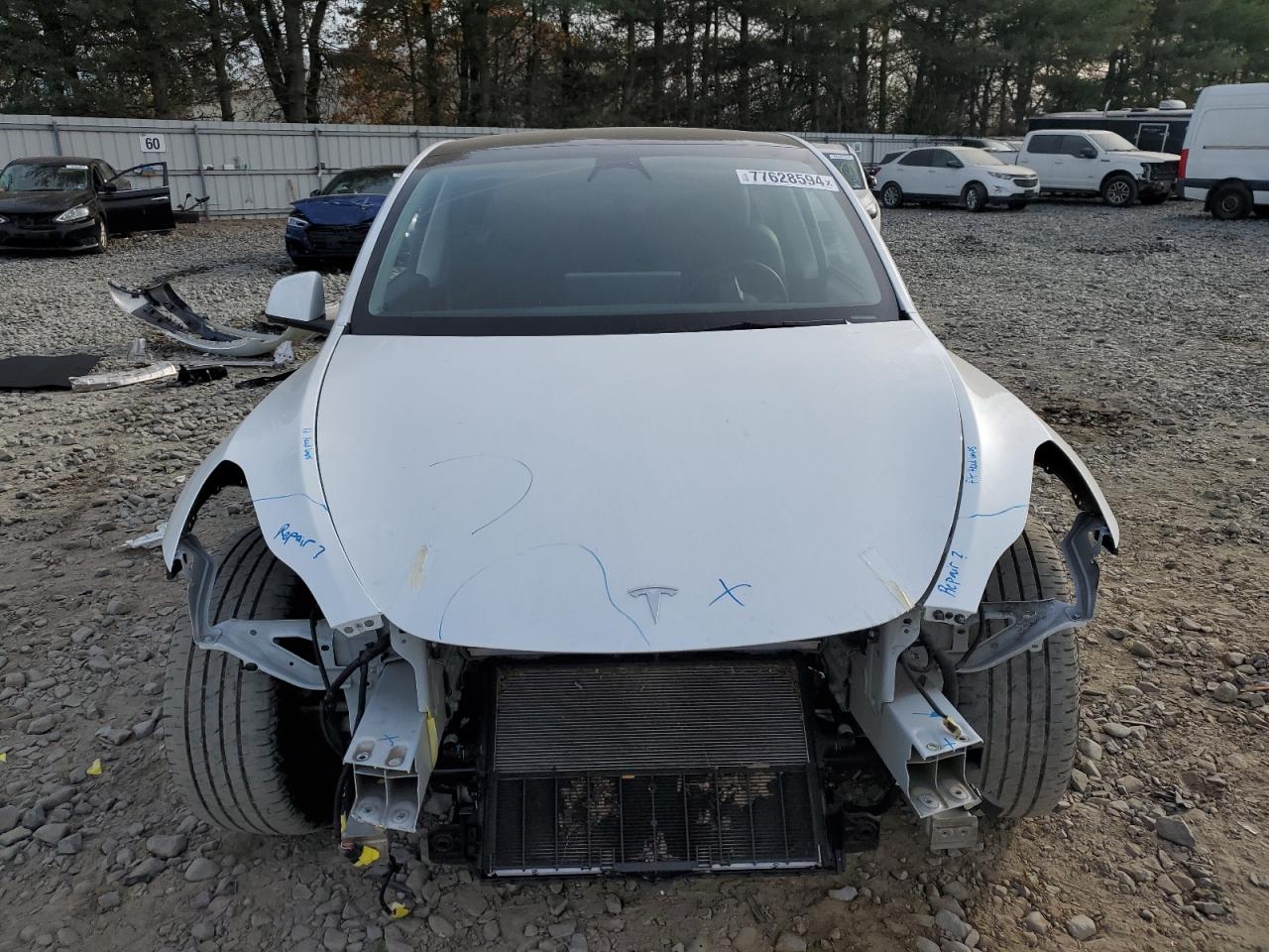 2022 TESLA MODEL Y  VIN:7SAYGDEE8NA010522