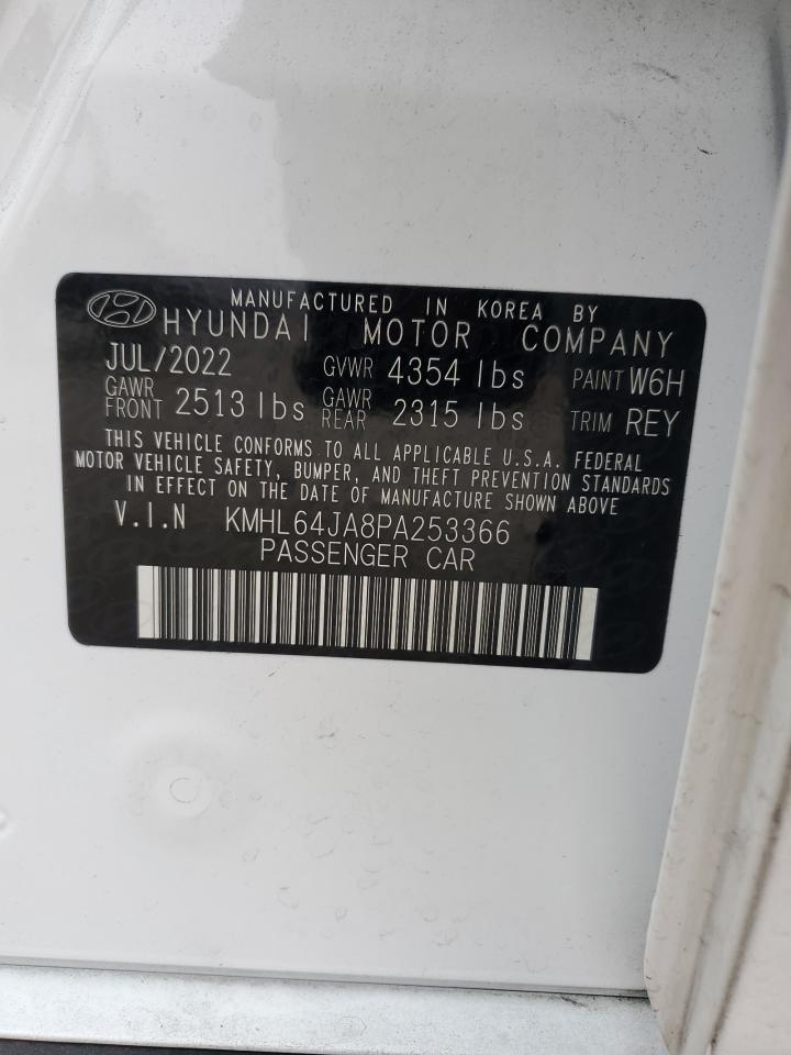 2023 HYUNDAI SONATA SEL VIN:KMHL64JA8PA253366