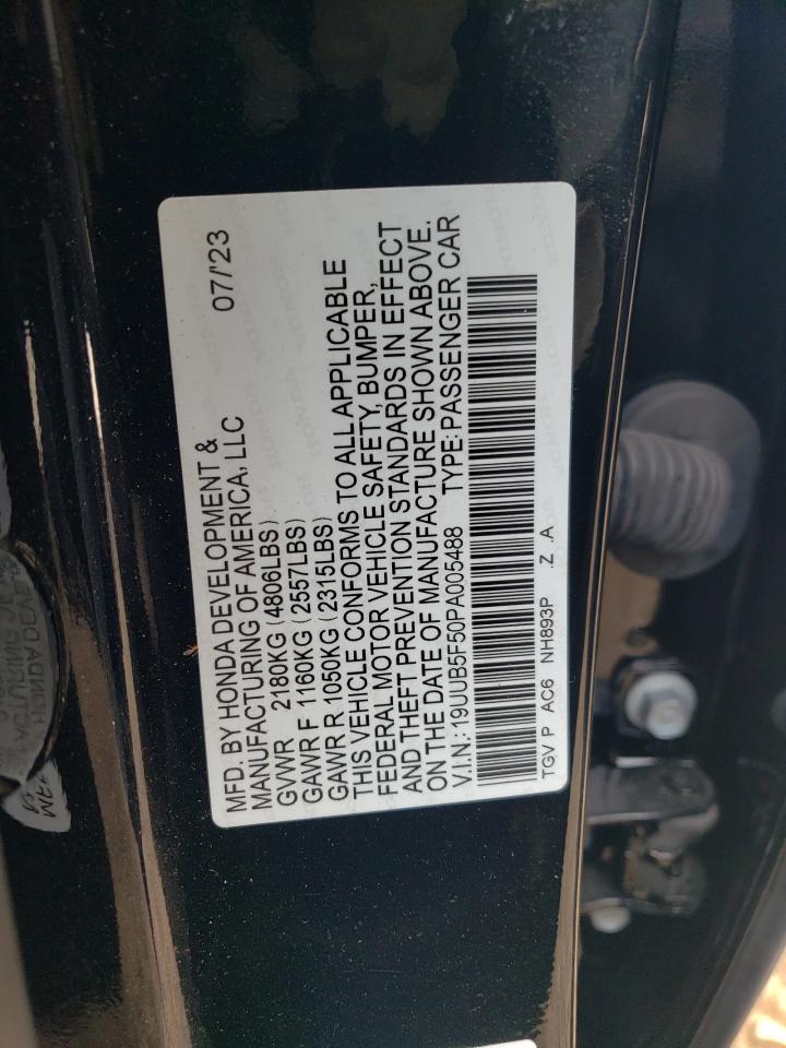 2023 ACURA TLX TECH A VIN:19UUB5F50PA005488
