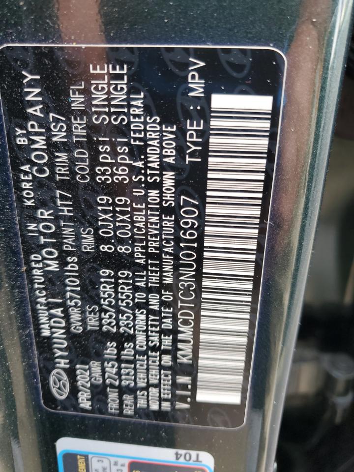 2022 GENESIS GV70 BASE VIN:KMUMCDTC3NU016907