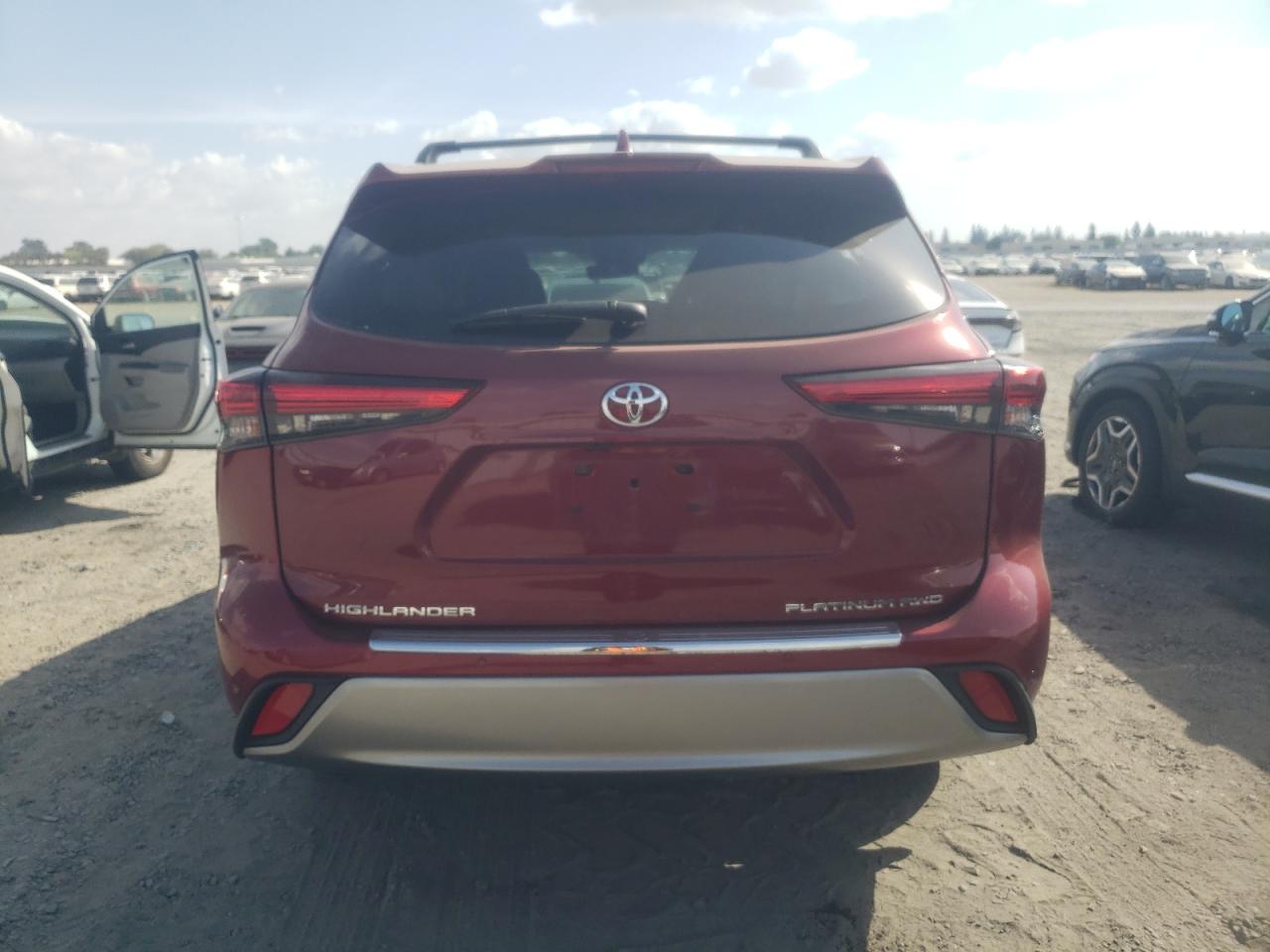 2022 TOYOTA HIGHLANDER PLATINUM VIN:5TDFZRBH6NS175753