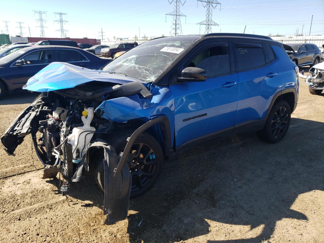 2022 JEEP COMPASS LATITUDE VIN:3C4NJDBB2NT195456