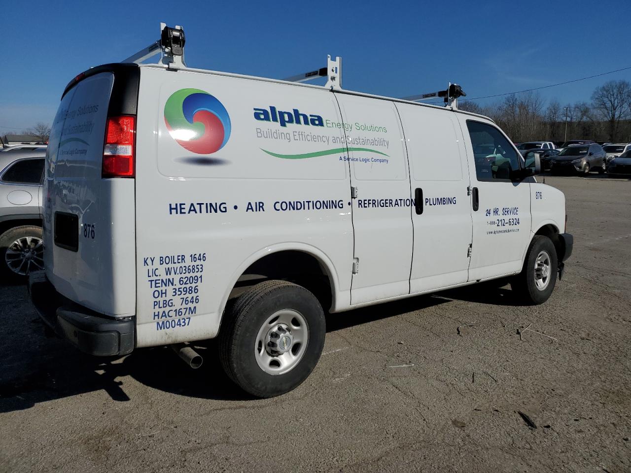 2023 CHEVROLET EXPRESS G2500  VIN:1GCWGAFP1P1241988