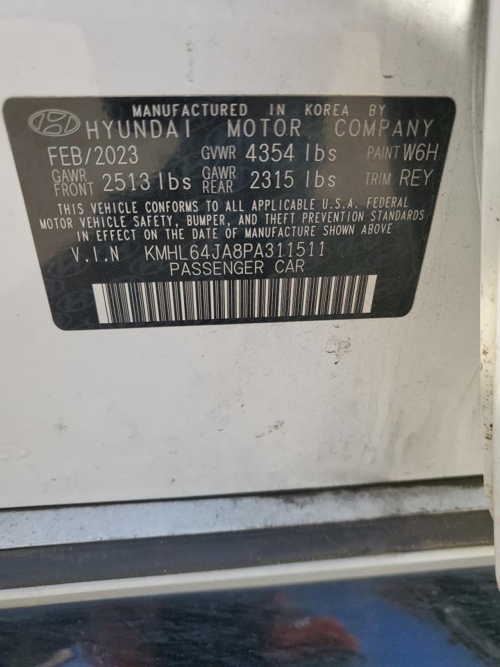 2023 HYUNDAI SONATA SEL VIN:KMHL64JA8PA311511