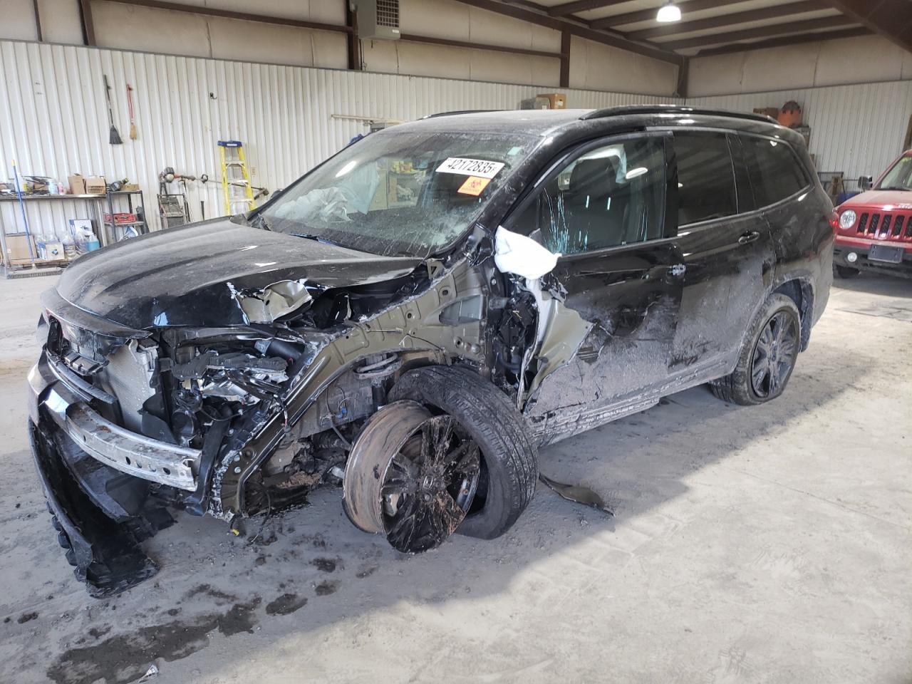 2022 HONDA PILOT BLACK VIN:5FNYF6H72NB029286