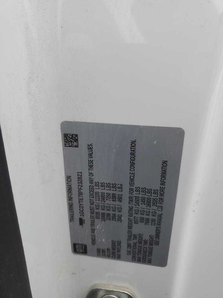 2023 CHEVROLET SILVERADO K3500 LT VIN:1GC3YTE78PF232821