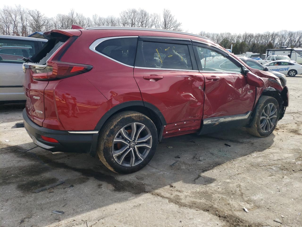 2022 HONDA CR-V TOURING VIN:7FARW2H92NE021112