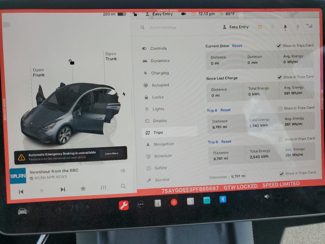 2023 TESLA MODEL Y  VIN:7SAYGDEE3PF865697