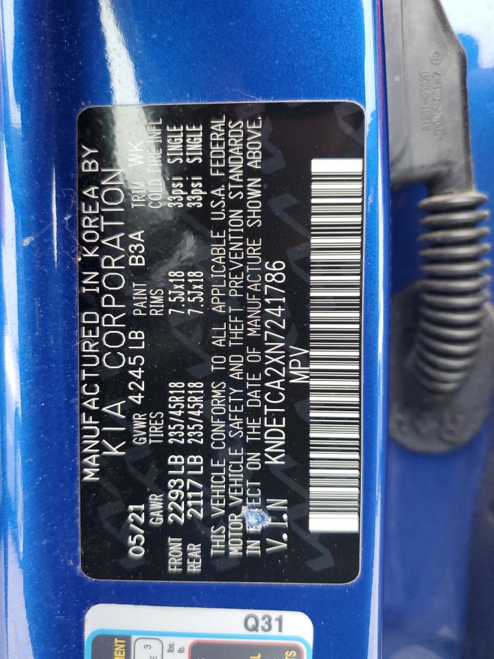 2022 KIA SELTOS SX VIN:KNDETCA2XN7241786