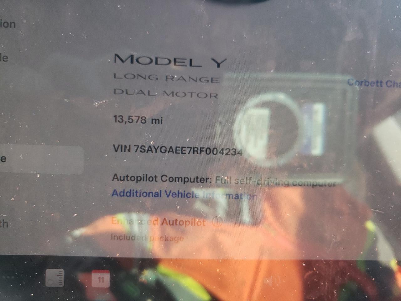 2024 TESLA MODEL Y  VIN:7SAYGAEE7RF004234