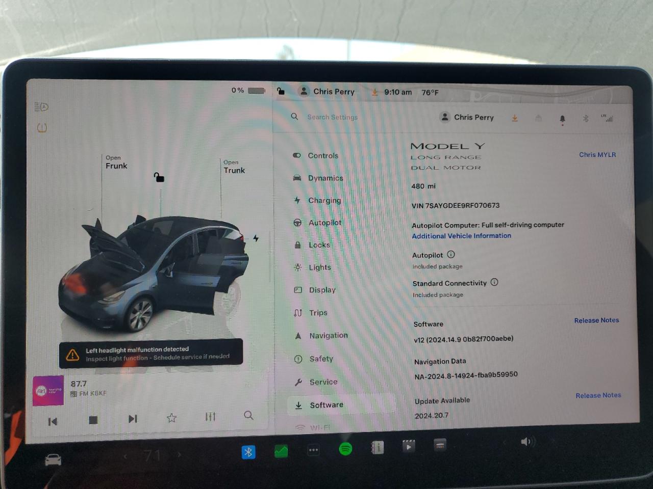 2024 TESLA MODEL Y  VIN:7SAYGDEE9RF070673