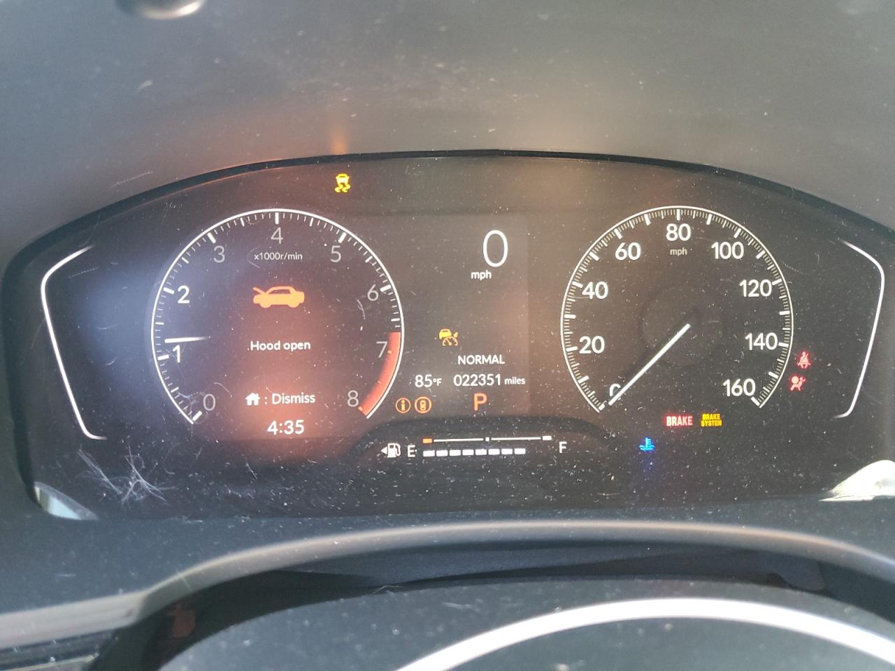 2023 HONDA CIVIC SPORT VIN:2HGFE2F56PH504313