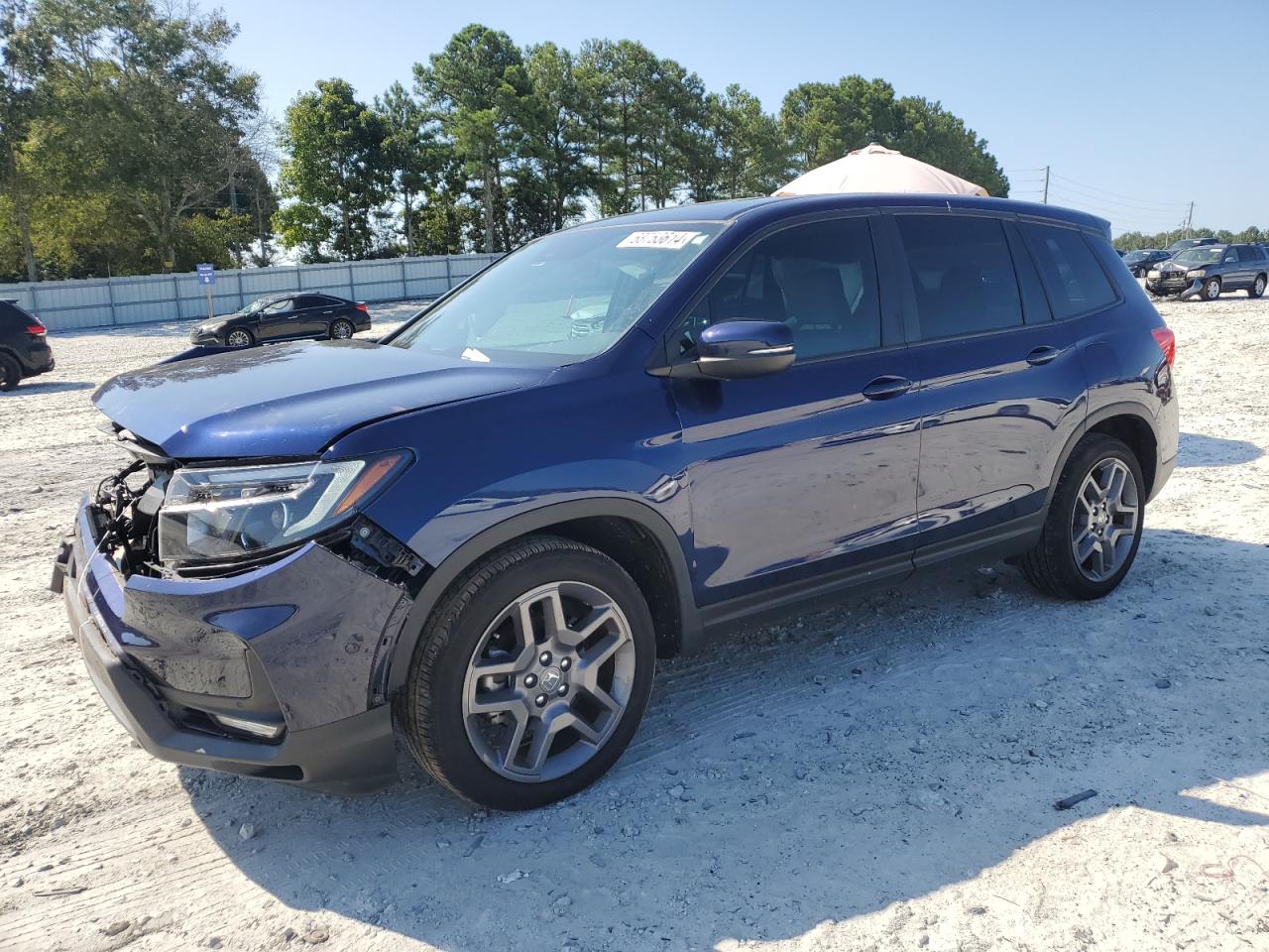 2022 HONDA PASSPORT EXL VIN:5FNYF7H53NB006832