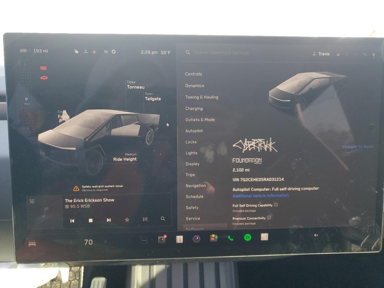 2024 TESLA CYBERTRUCK  VIN:7G2CEHED5RA031214