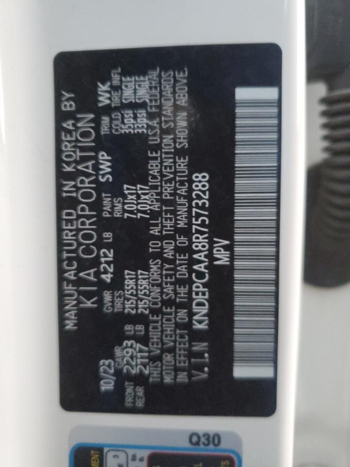 2024 KIA SELTOS LX VIN:KNDEPCAA8R7573288
