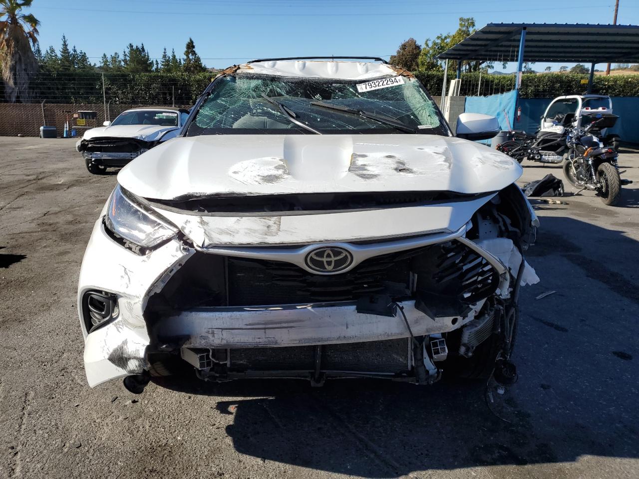 2022 TOYOTA HIGHLANDER L VIN:5TDBZRBH4NS245684