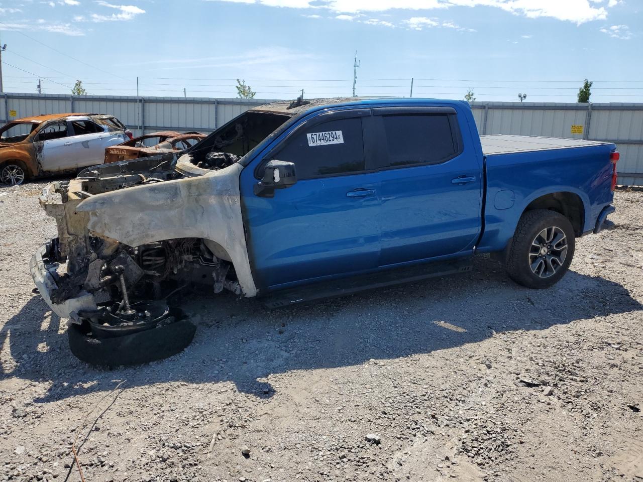 2022 CHEVROLET SILVERADO K1500 RST VIN:1GCUDEET5NZ540727