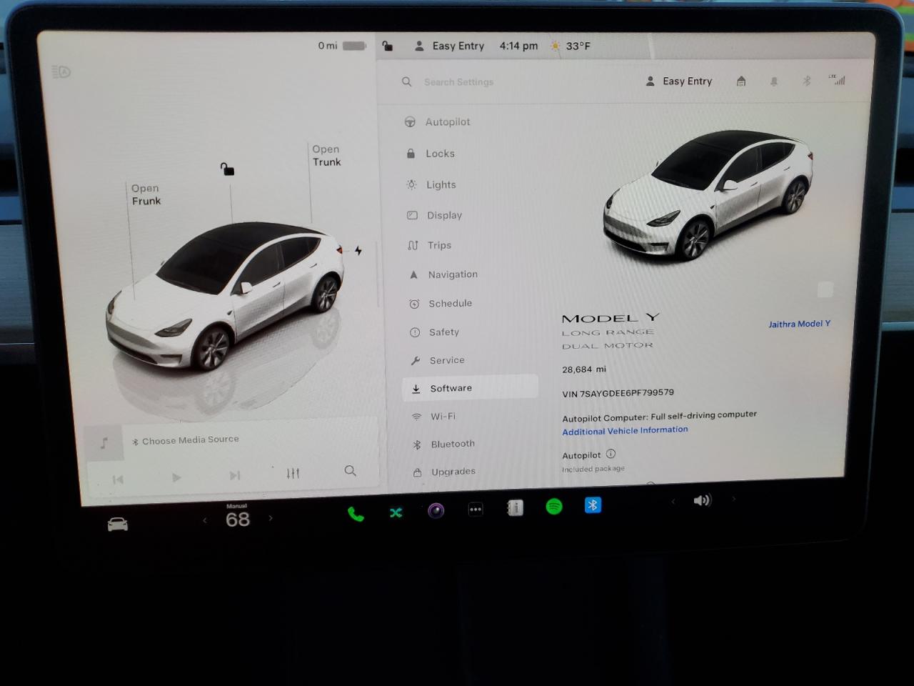 2023 TESLA MODEL Y  VIN:7SAYGDEE6PF799579