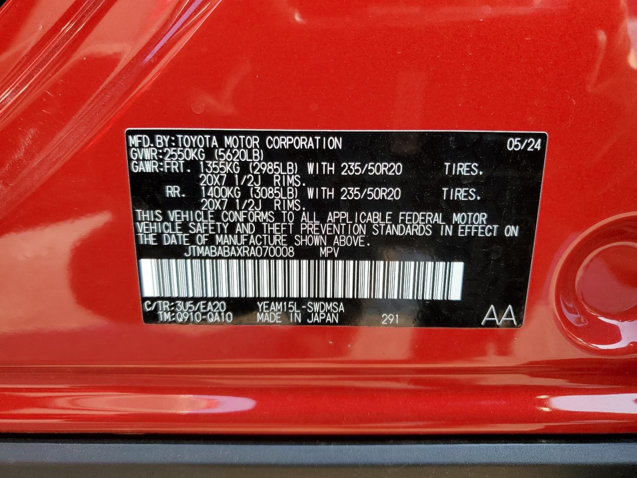 2024 SUBARU SOLTERRA PREMIUM VIN:1B3CC4FB6AN202321