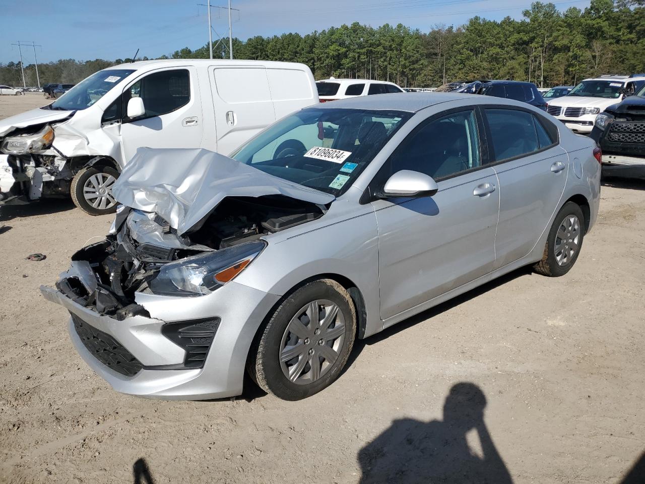 2022 KIA RIO LX VIN:3KPA24AD7NE494508