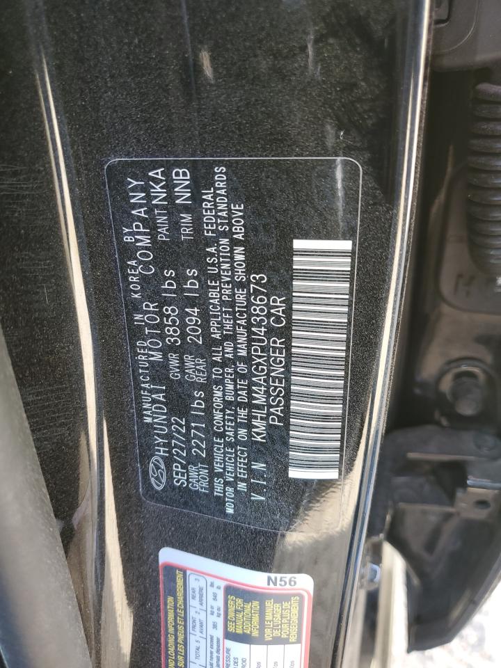 2023 HYUNDAI ELANTRA SEL VIN:KMHLM4AGXPU438673