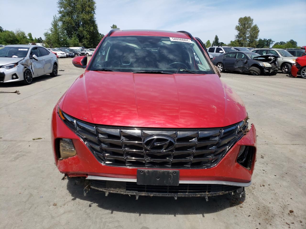 2022 HYUNDAI TUCSON SEL VIN:5NMJCCAE9NH046702