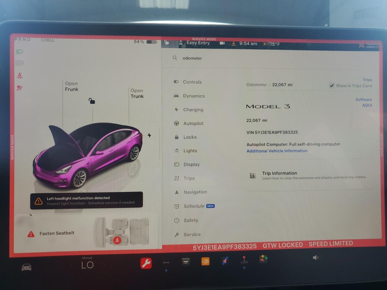 2023 TESLA MODEL 3  VIN:5YJ3E1EA9PF383325