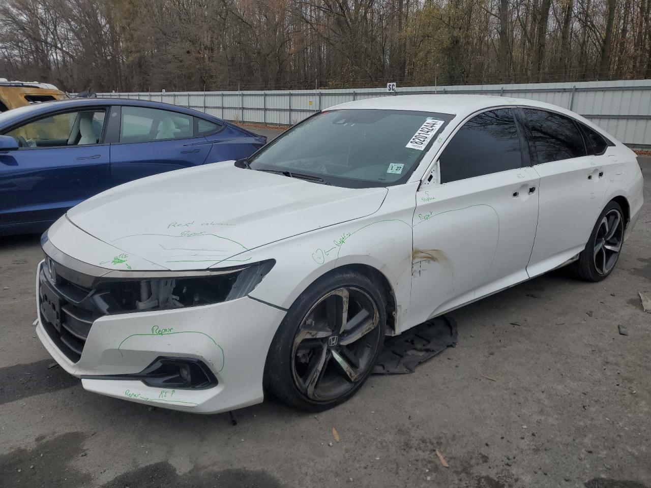 2022 HONDA ACCORD SPORT VIN:1HGCV1F38NA124347