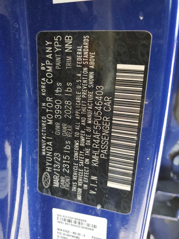 2023 HYUNDAI ELANTRA N LINE VIN:KMHLR4AF5PU546403