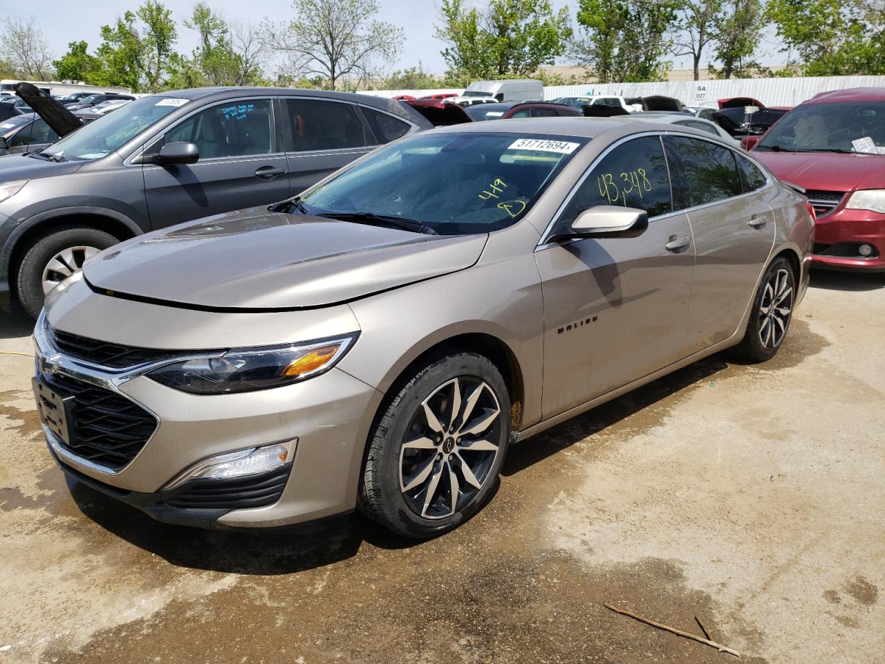 2022 CHEVROLET MALIBU RS VIN:1G1ZG5ST4NF205082