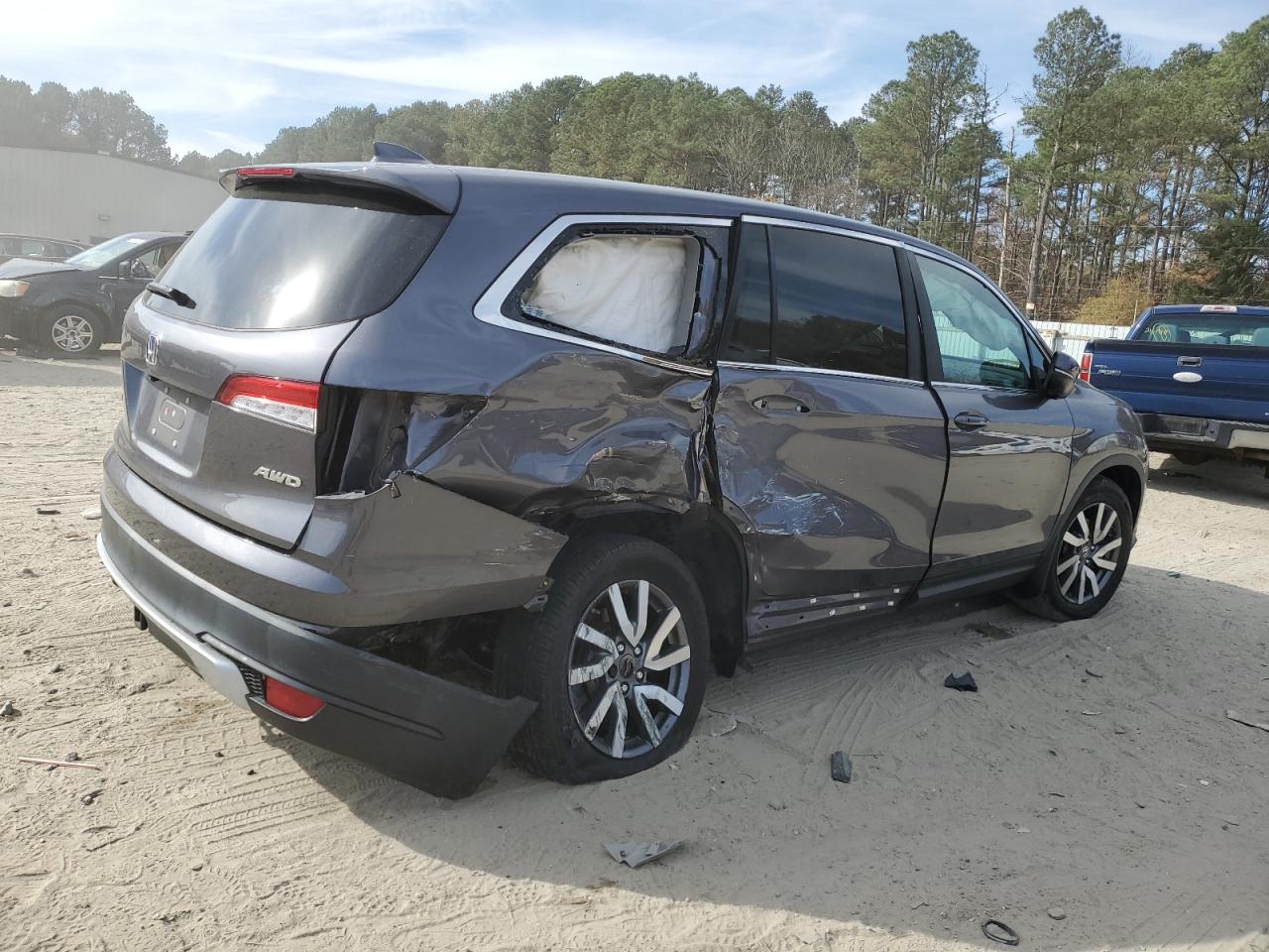 2022 HONDA PILOT EXL VIN:5FNYF6H57NB002311