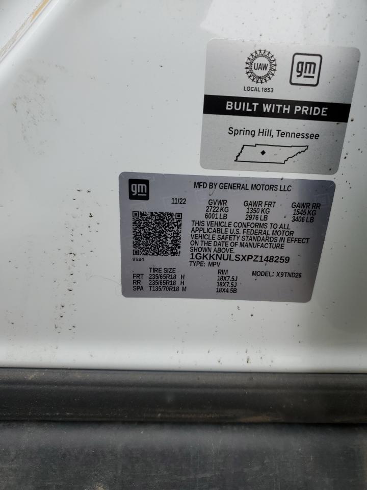 2023 GMC ACADIA SLT VIN:1GKKNULSXPZ148259