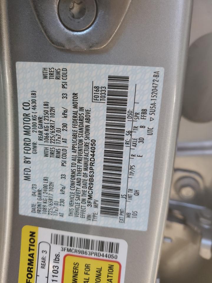 2023 FORD BRONCO SPORT BIG BEND VIN:3FMCR9B63PRD44050