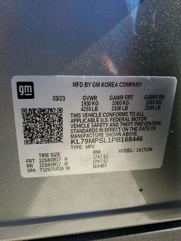 2023 CHEVROLET TRAILBLAZER LT VIN:KL79MPSL1PB168446