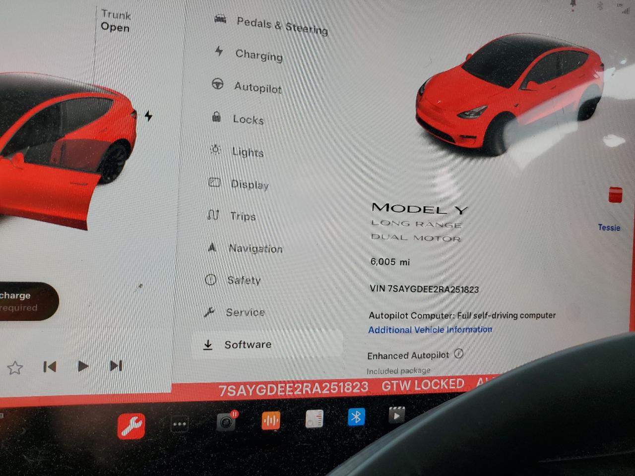 2024 TESLA MODEL Y  VIN:7SAYGDEE2RA251823