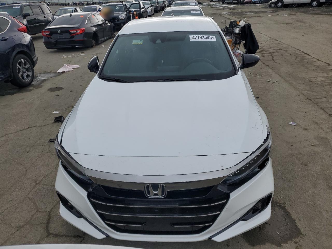 2022 HONDA ACCORD SPORT VIN:1HGCV1F31NA000694